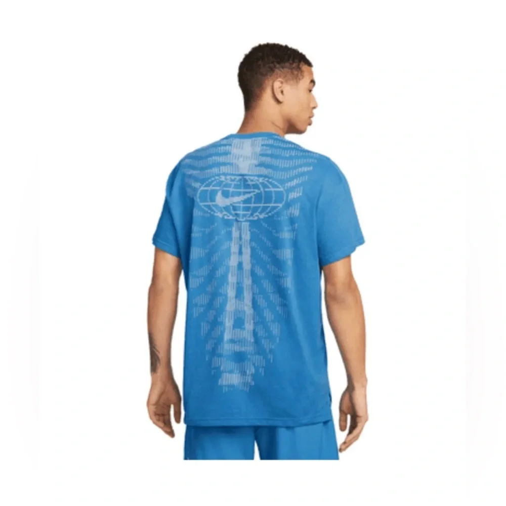 NWT Nike Pro Men's Blue Training T-Shirt - Picture 5 of 6